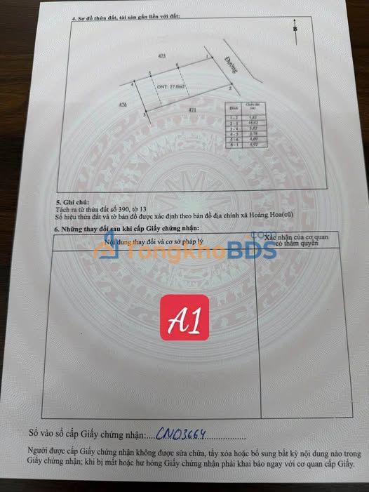 Đất nền Tam Dương 80m² 500-599 triệu - Sổ đỏ chính chủ