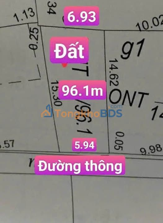 Đất nền Chí Minh Khoái Châu 96m² 1 tỷ Sổ đỏ chính chủ