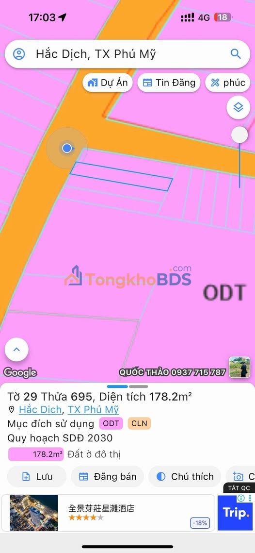 Đất Mỹ Xuân Ngãi Giao Hắc Dịch 175m² 2 tỷ - Đường to ô tô