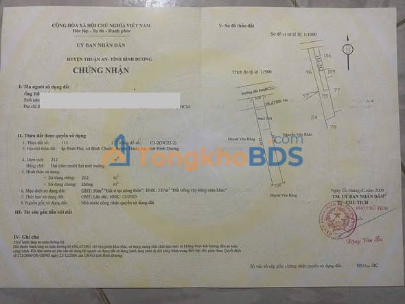 Đất nền Phú Mỹ 212m² 3,392 tỷ - Sổ đỏ chính chủ