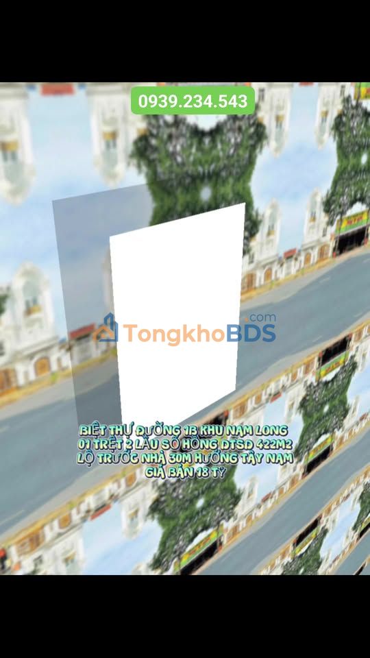 Townhouse Nam Long 01 Cần Thơ 422m² 18 tỷ - Chính chủ bán