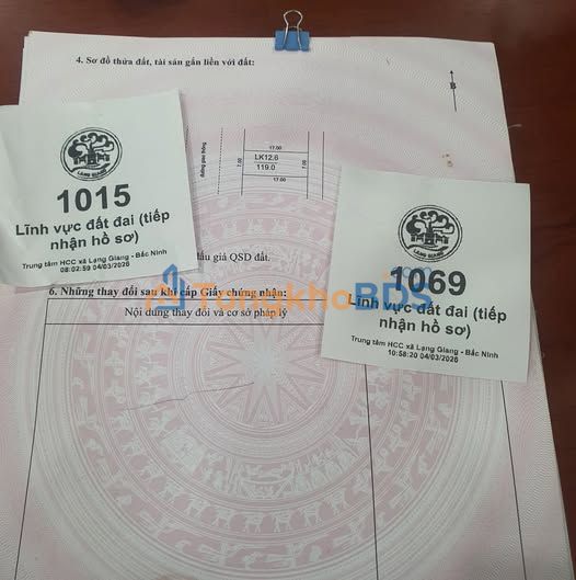 Đất nền xã Tân Hưng Lạng Giang 238m² - Sổ đỏ chính chủ