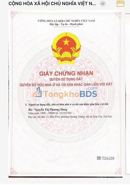 Nhà riêng HUD Sơn Tây Đống Đa 93m² - Ô tô vào tận nhà