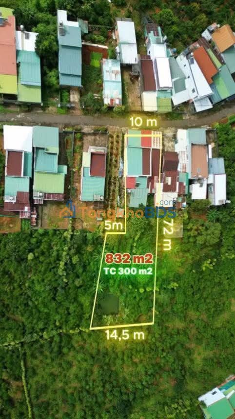 Nhà vườn Bảo Lộc Nguyễn Bá Ngọc 832m² giá 4.1 tỷ – Sổ đỏ sẵn, ao suối xanh mát