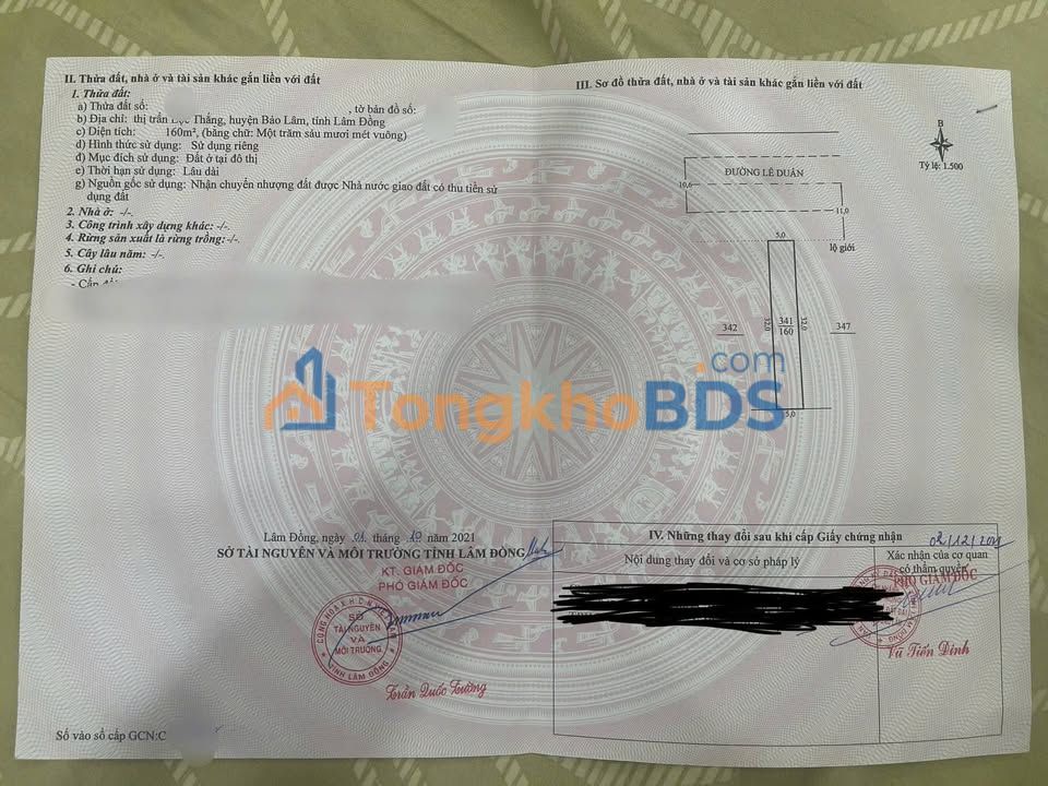 Đất nền Lê Duẩn Bảo Lâm 160m² 4.2 tỷ - Sổ đỏ chính chủ