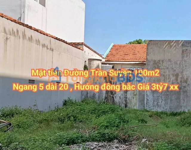 Đất Mặt tiền Trần Suyền, Tuy Hòa 100m² - Sát Bệnh viện Sản Nhi, Hướng Đông Bắc - Giá 3.7 Tỷ