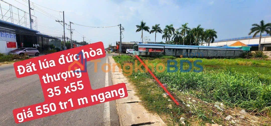Đất nền Đức Hòa Hạ 1.925m² 550tr/m - Sổ đỏ chính chủ