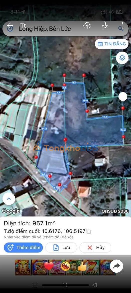 Nhà kho Long Hiệp 957m² 4.35 tỷ - Gần KCN