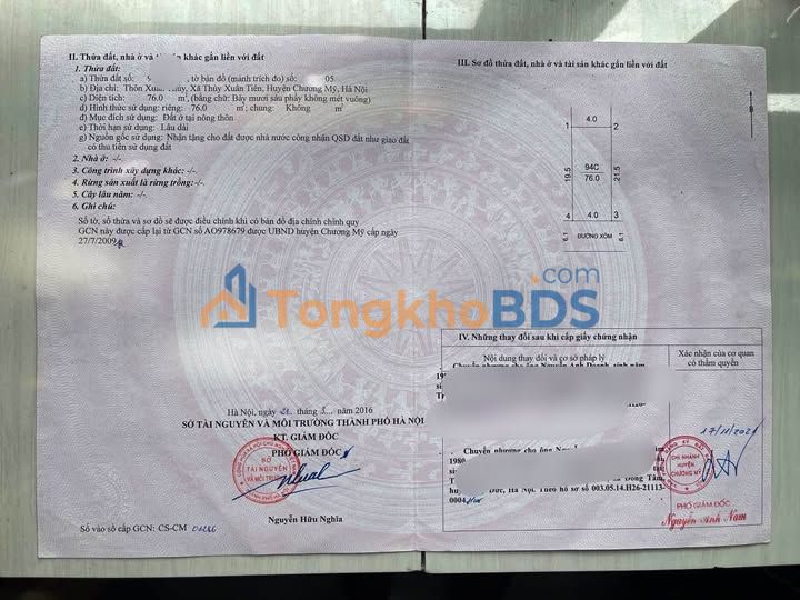 Đất Xuân Thuỷ, Chương Mỹ 76m² - Sổ Hồng, Giá Đầu Tư 2x Tỷ