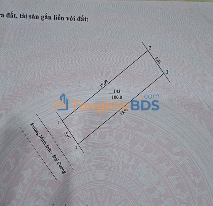 Đất nền Minh Đức 100m² giá thỏa thuận - Sổ đỏ chính chủ