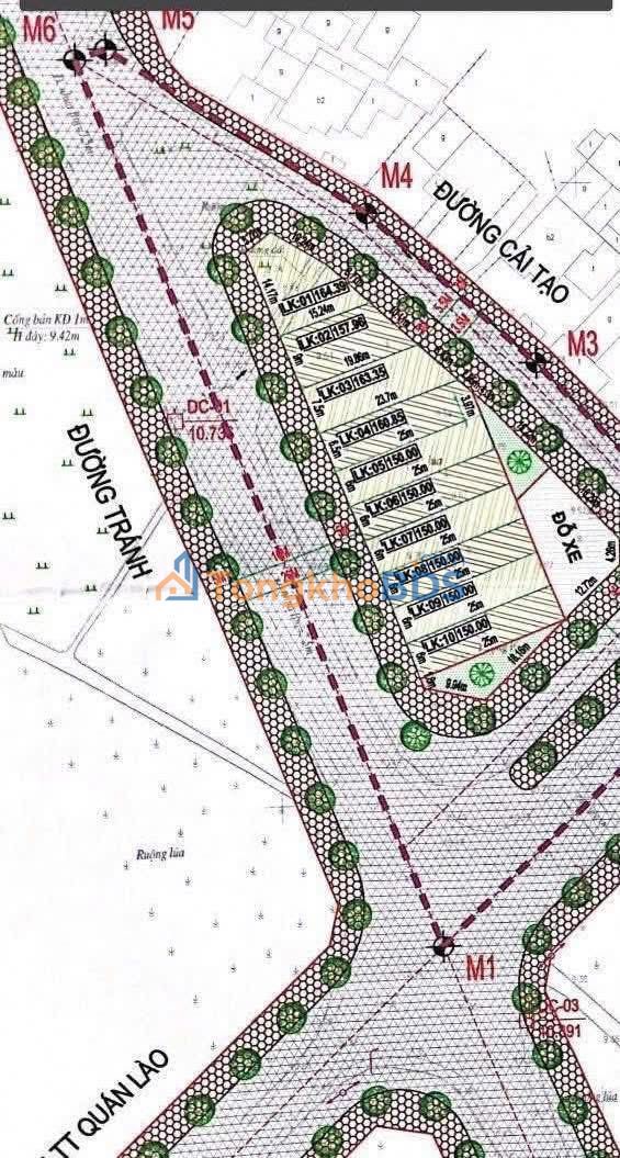 Đất nền Quán Lào Định Long 163m² 1.5 tỷ - Đường to ô tô