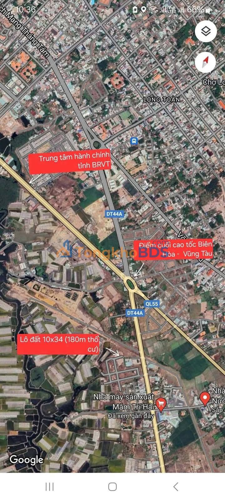 Townhouse Moonlake Long Đất 340m² 3,5 tỷ - Vị trí đắc địa