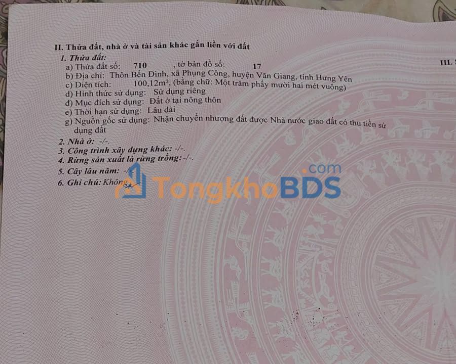 Đất Phụng Công 100m² 5x triệu - Chính chủ bán