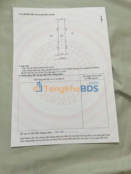 Đất nền Cổ Đông Sơn Tây 161m² 3.059 tỷ - Sổ đỏ chính chủ