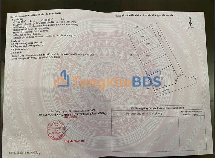 Đất nền Bảo Lộc 381m² dưới 2 tỷ - Giá tốt hiếm có