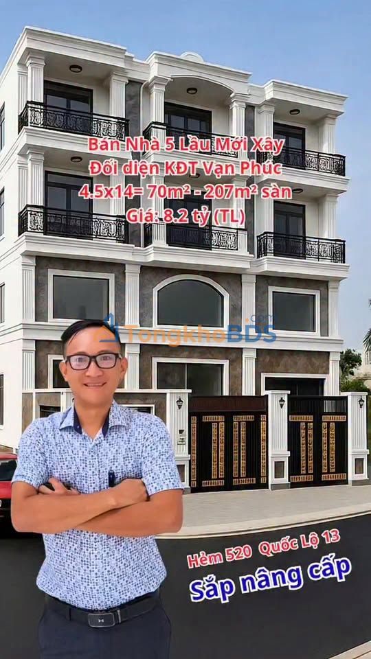 Nhà phố Hiệp Bình Phước 70m² giá 8.2 tỷ - Mặt tiền kinh doanh