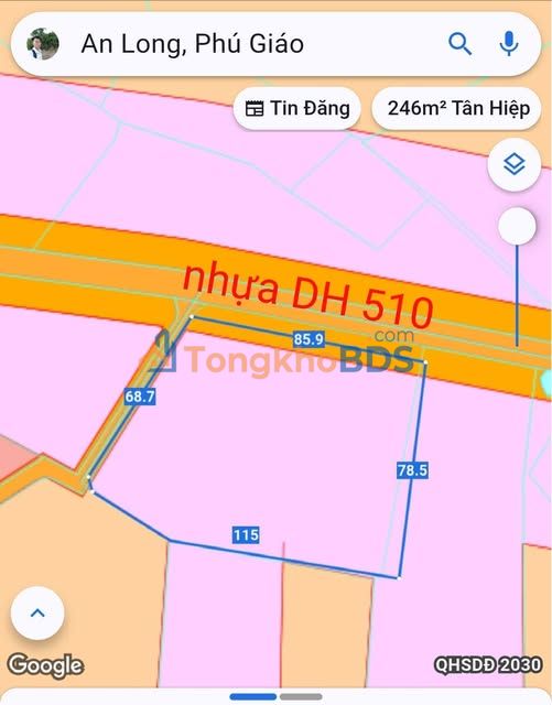 Bán Đất Phú Giáo 8000m² Mặt Tiền 2 Đường - Tiềm Năng Phân Lô & Kho Xưởng