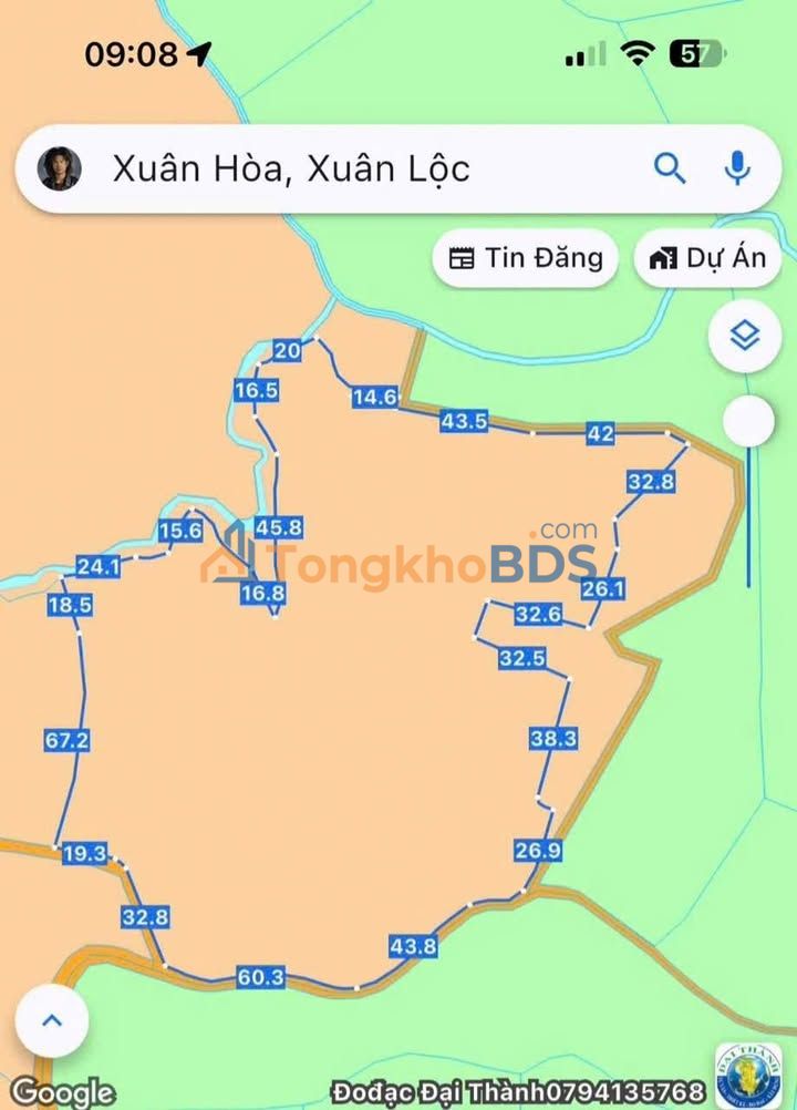 Đất vườn Xuân Hòa 2,3ha giá 9,58 tỷ - Xây dựng tự do
