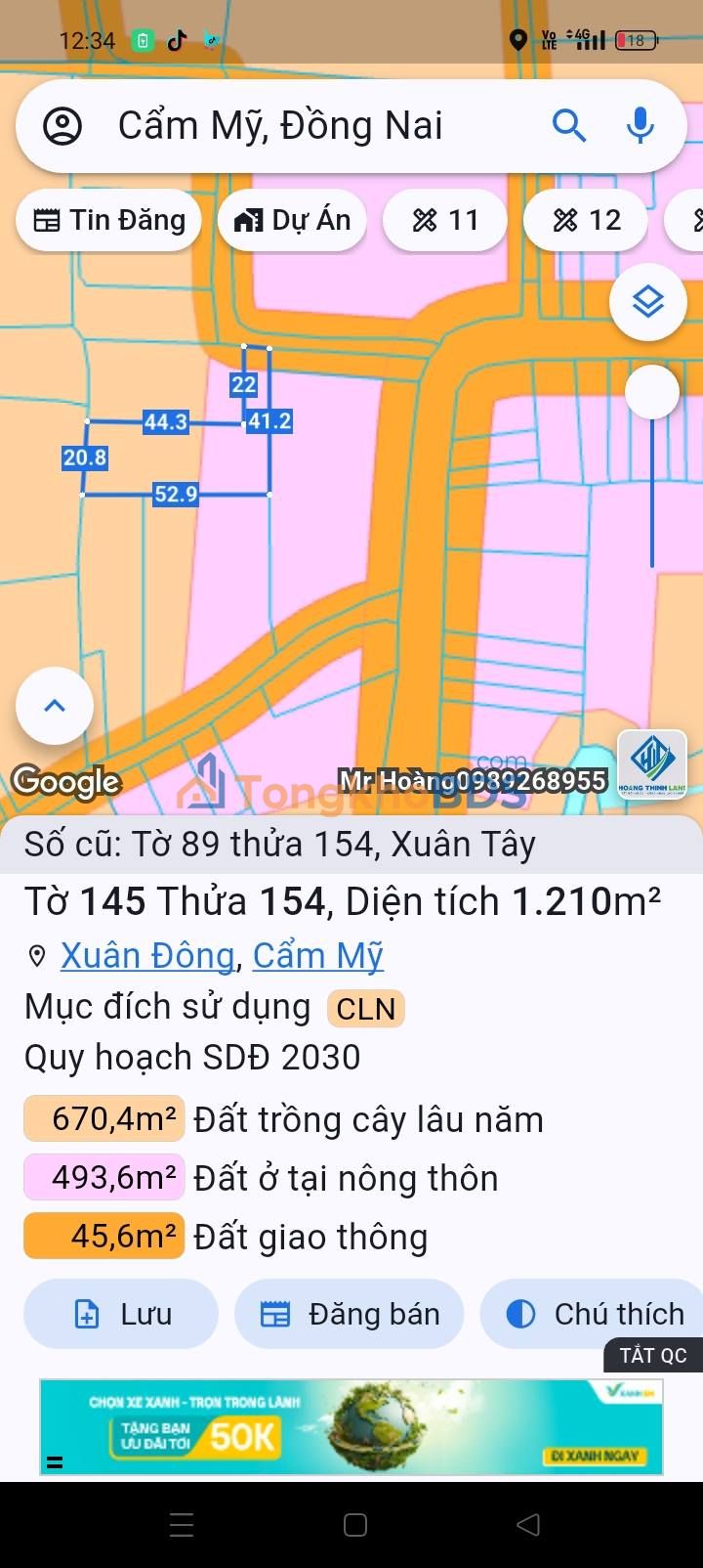 Đất nền Xuân Tây 360m² 720 triệu - Sổ đỏ chính chủ
