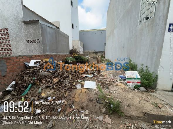 Đất Hóc Môn 63m² Sổ Hồng Riêng - Gần Chợ, Giá 2.85 Tỷ