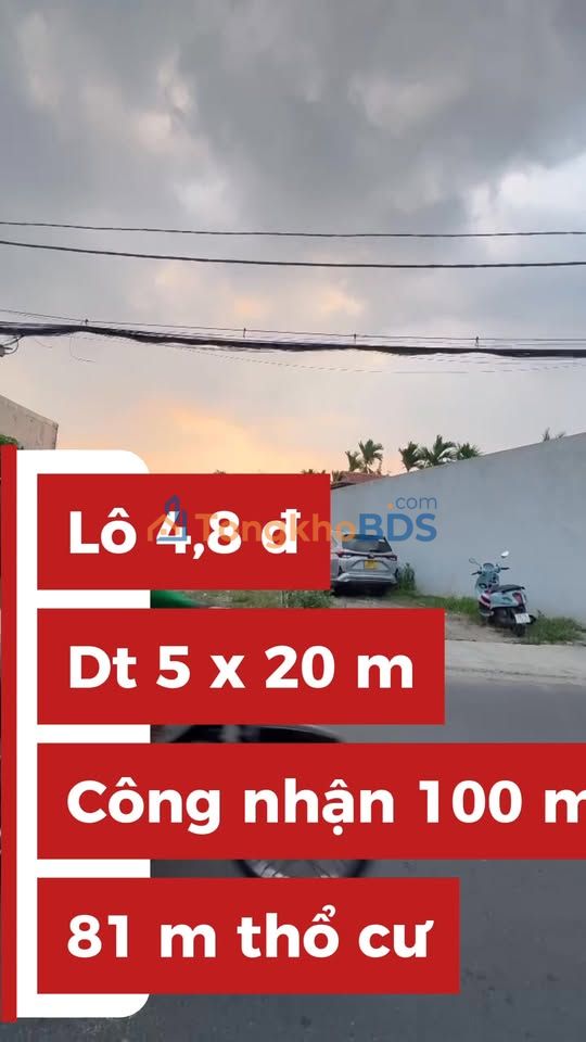 Đất nền Tân Hiệp Hóc Môn 100m² 4.8 tỷ - Sổ đỏ