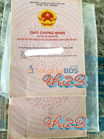 Đất vườn Trần Thới Cái Nước 300m² 2.7 tỷ - Sống xanh