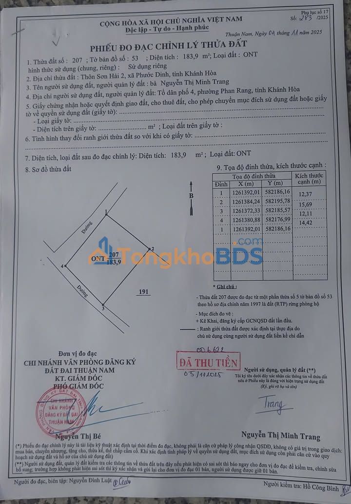 Nhà nguyên căn Phước Dinh 180m² 2.5 tỷ - Chính chủ bán