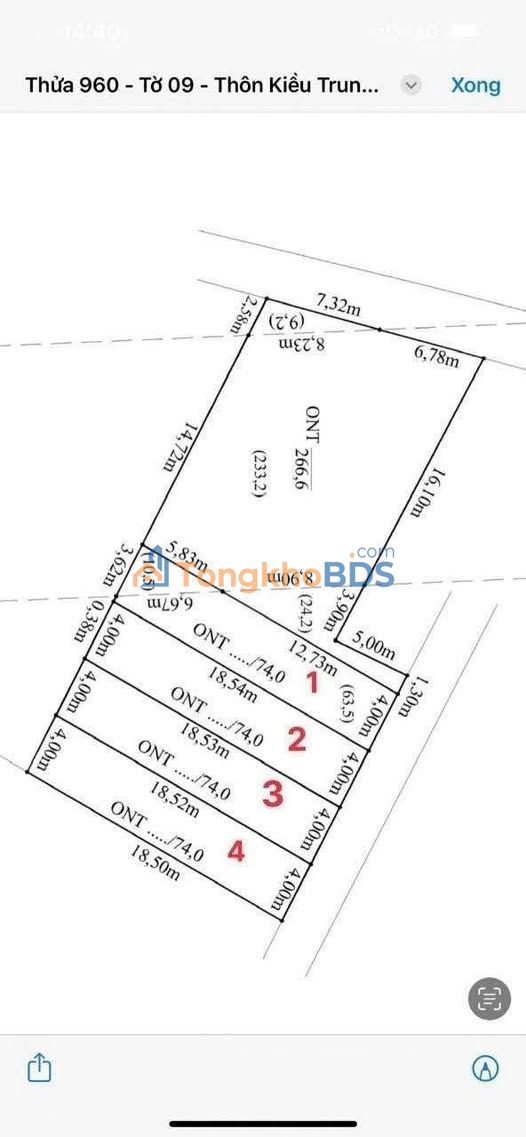 Đất nền Kiều Trung Hồng Thái 70-74m² 1,38 tỷ - Sổ đỏ chính chủ