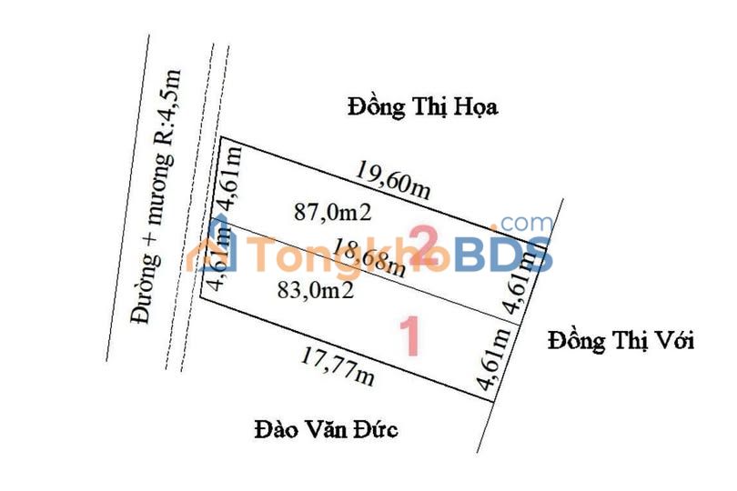 Đất nền Hoa Động 87m² 2.3 tỷ - Sổ đỏ chính chủ