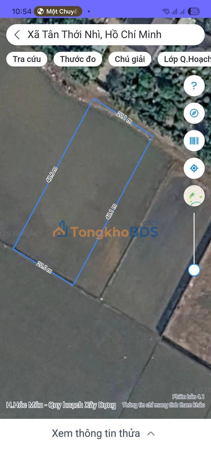 Đất nền Xuân Thới Sơn 962m² 7,5 tỷ - Xây dựng tự do