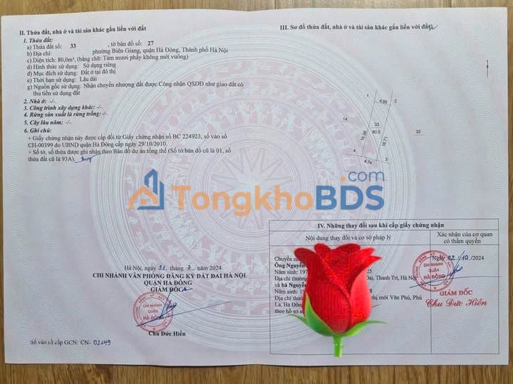 Đất nền 80m² trục chính An Thắng, Hà Đông - Giá 7 tỷ, ô tô thông thoáng