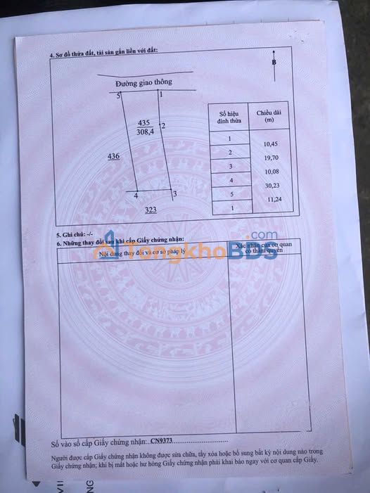 Đất nền Phường Nam Tiến, Phổ Yên 308m2 1 tỷ - Giá F0 CĐT