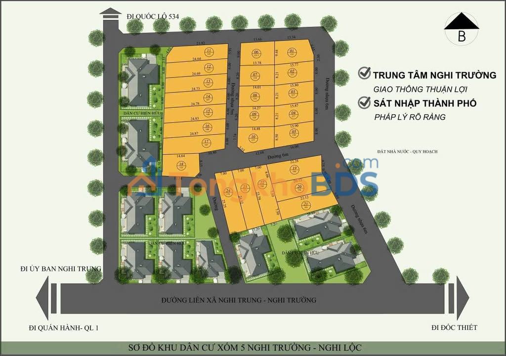 Đất Nghi Trung Nghi Lộc 168m² giá thỏa thuận - Sổ đỏ chính chủ