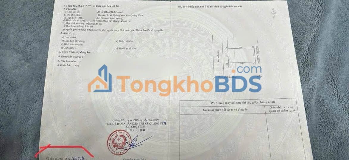 Đất nền Đồng Mát Tân An 240m² 240 triệu - Sổ đỏ chính chủ