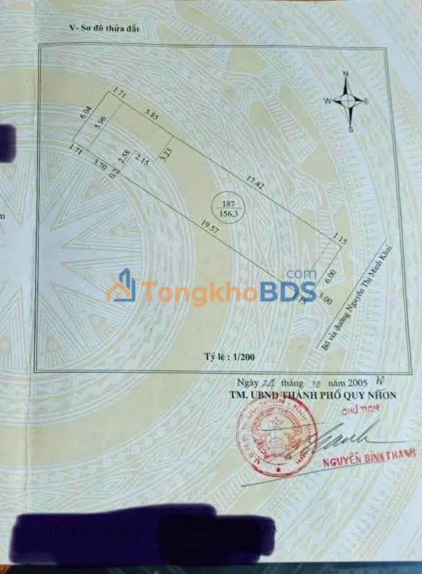 Nhà mặt tiền Nguyễn Thị Minh Khai Phù Mỹ 156m² 12.1 tỷ - Chính chủ kinh doanh