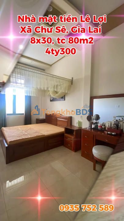 Nhà mặt tiền Lê Lợi Chư Sê 240m² 4.3 tỷ - Sẵn sàng ở ngay