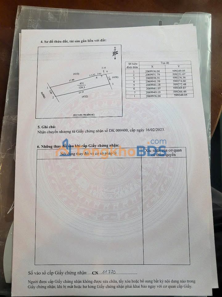Đất Nghi Đức Vinh 129m² 3,85 tỷ - Sổ đỏ chính chủ