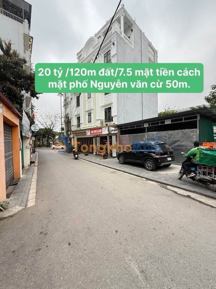 Đất nền Nguyễn Văn Cừ Long Biên 120m² sổ đỏ chính chủ