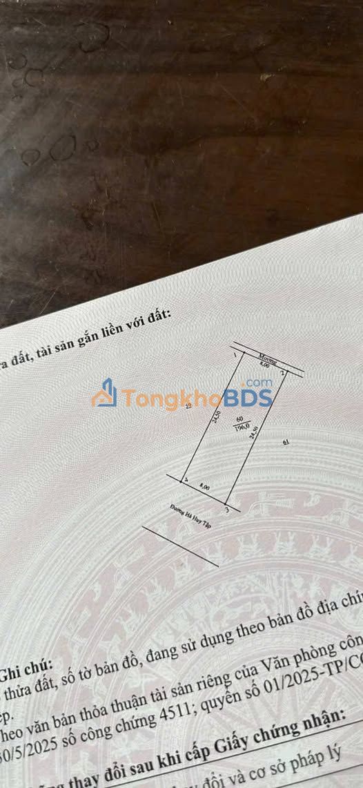 Đất Hà Huy Tập Hà Tĩnh 196m² giá 8 tỷ - Vị trí đẹp