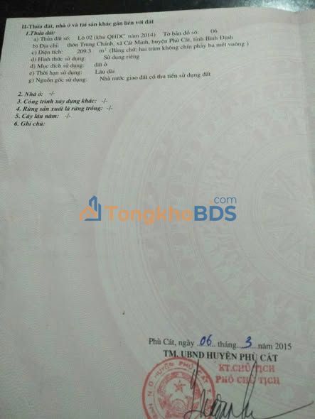 Đất nền Cát Minh 210m² 400 triệu - Tiềm năng tăng giá