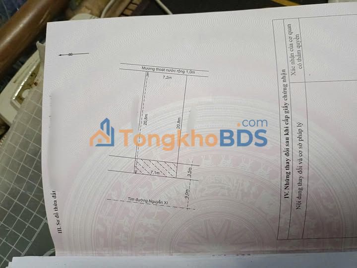 Đất Nguyễn Xí Kỳ Anh 149m² giá 7 tỷ - Đường to ô tô