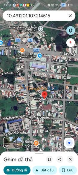 Đất mặt tiền đường số 8 Long Điền 125m² giá 2.45 tỷ - Sổ đỏ chính chủ