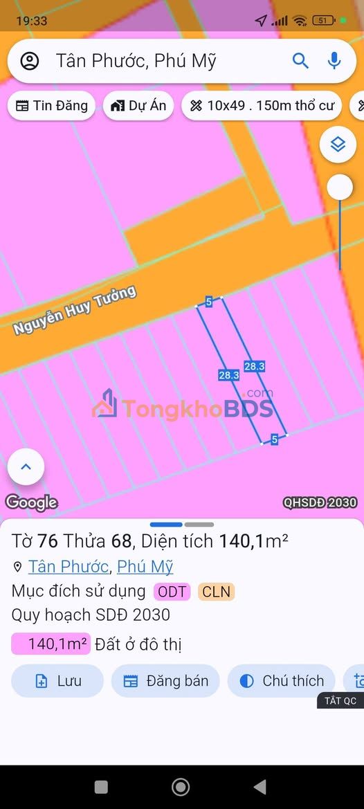 Đất nền Phước Hòa Phú Mỹ 140m² giá 1.4 tỷ - Sổ đỏ chính chủ