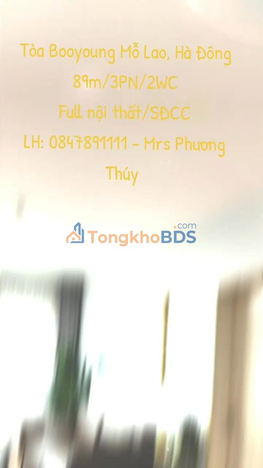 Căn hộ CT4 Booyoung Mỗ Lao Hà Đông 89m² thỏa thuận - View đẹp