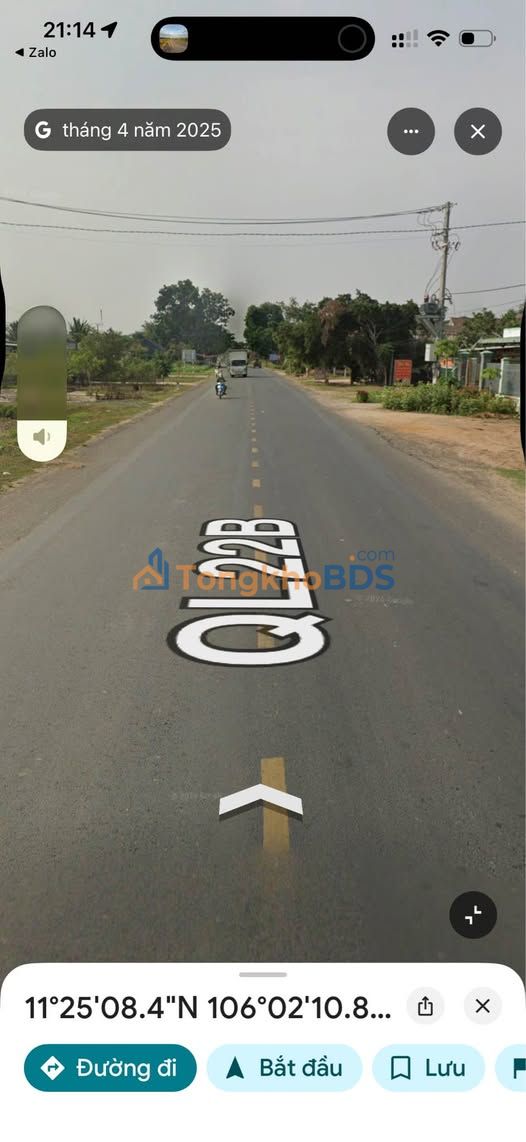 Đất nền QL22B Bến Cầu 275m² 55 tỷ - Sổ đỏ chính chủ