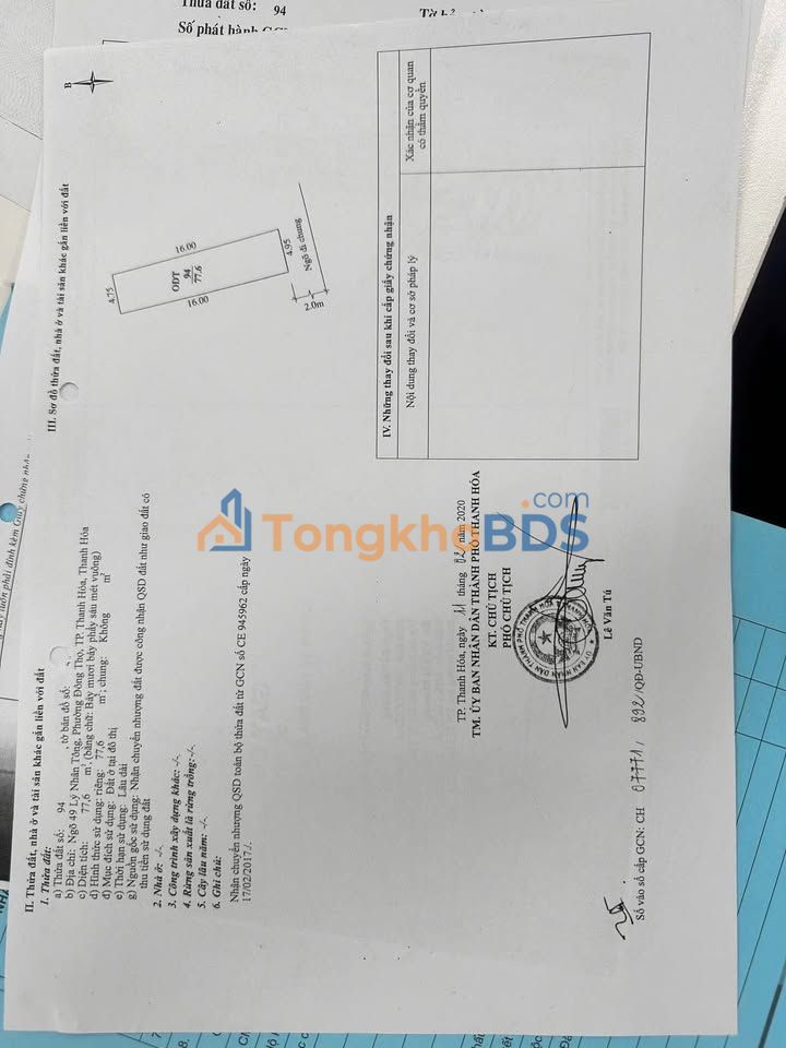 Đất nền Đông Thọ 80m² 1 tỷ - Sổ đỏ chính chủ