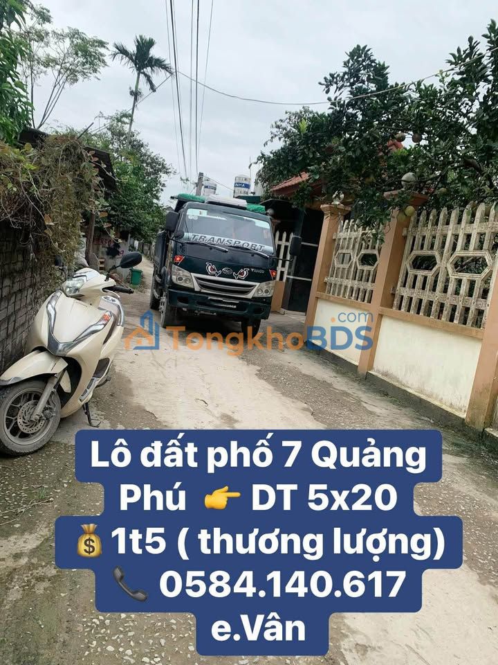 Đất nền Quảng Phúc, Quảng Xương 100m² - Sổ đỏ chính chủ