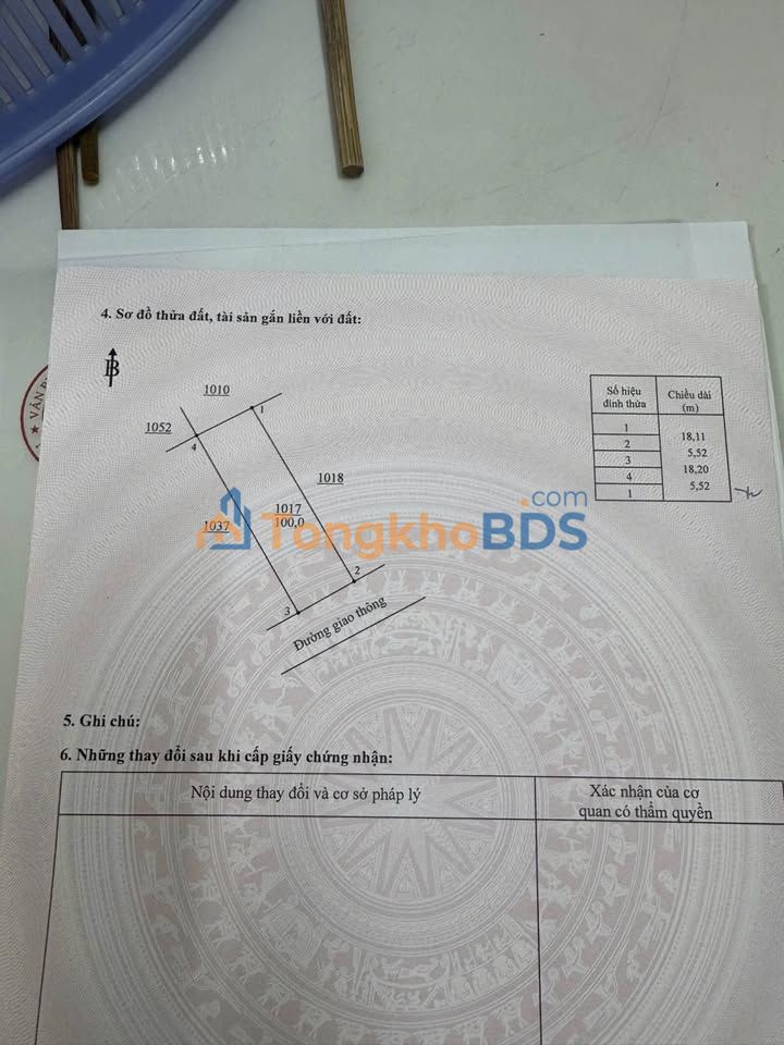 Đất hẻm Văn Phương Tân Phong 100m² 1.5 tỷ - Đất thổ cư 100%