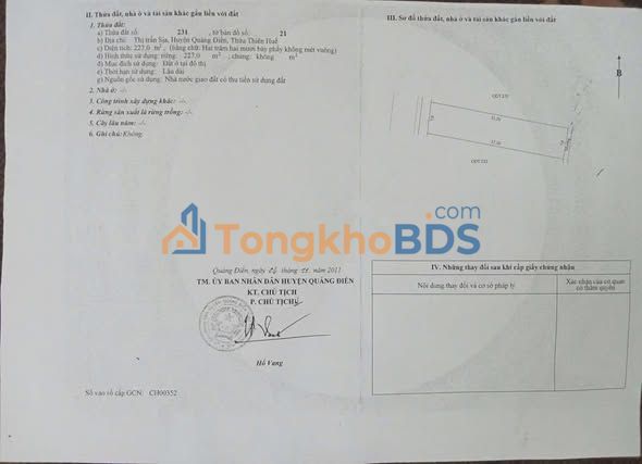 Đất Nền K. Nguyễn Dĩnh - 227m² - Giá Tốt Thừa Thiên Huế