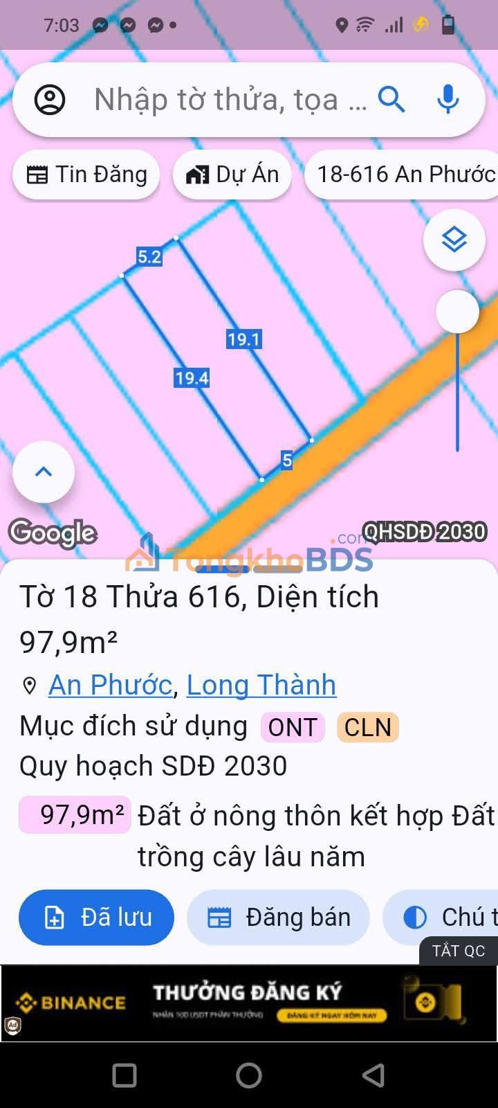 Đất nền Long Thành 97m² giá 1.3 tỷ - Sổ đỏ chính chủ